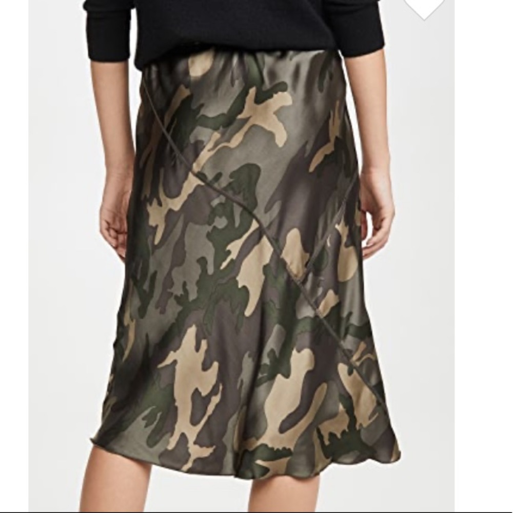 ATM Anthony Thomas Melillo Silk Camo Skirt M - Picture 4 of 10